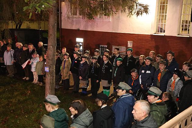 Capstrzyk z harcerzami z okazji Święta Niepodległości