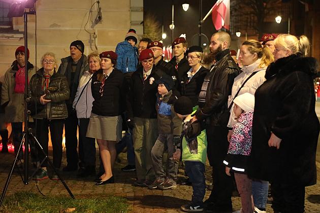 Capstrzyk z harcerzami z okazji Święta Niepodległości