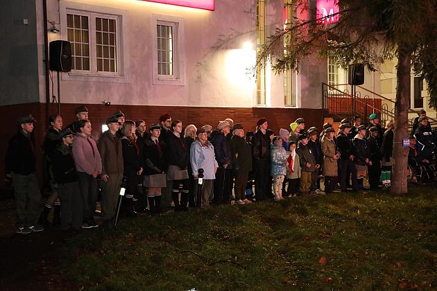 Capstrzyk z harcerzami z okazji Święta Niepodległości
