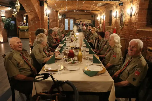 Harcerski Krąg Seniorów „Dęby” na spotkaniu opłatkowym