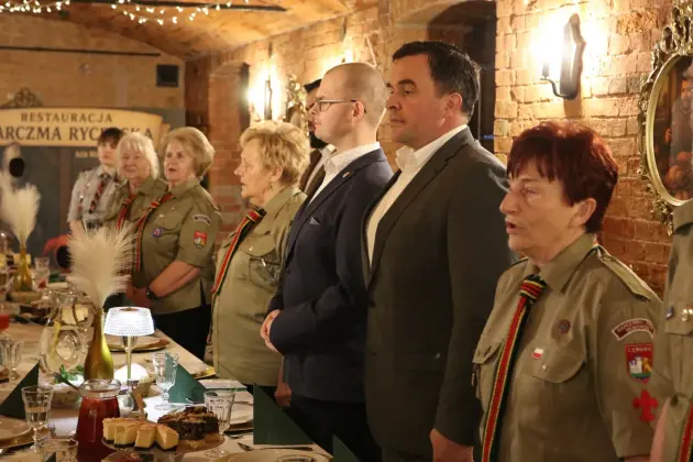 Harcerski Krąg Seniorów „Dęby” na spotkaniu opłatkowym