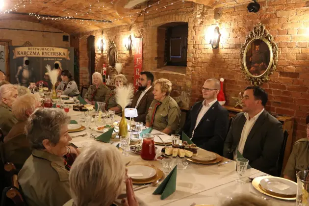 Harcerski Krąg Seniorów „Dęby” na spotkaniu opłatkowym