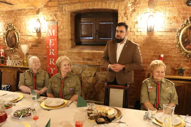 Harcerski Krąg Seniorów „Dęby” na spotkaniu opłatkowym