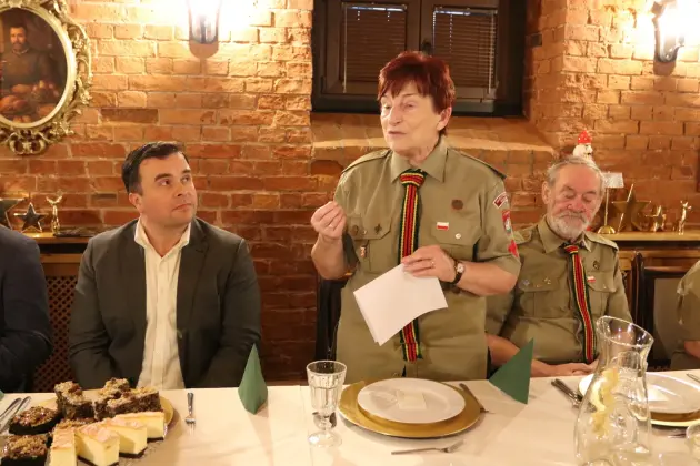 Harcerski Krąg Seniorów „Dęby” na spotkaniu opłatkowym