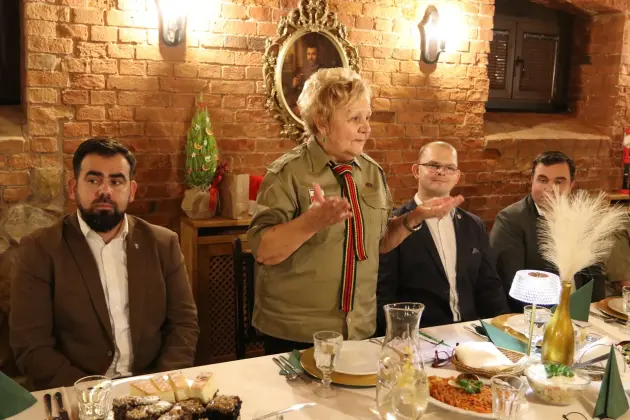 Harcerski Krąg Seniorów „Dęby” na spotkaniu opłatkowym