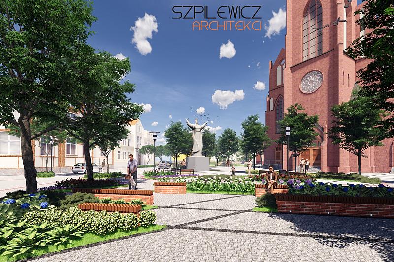 Wizualizacja przebudowy Placu Kopernika. Trwa przetarg