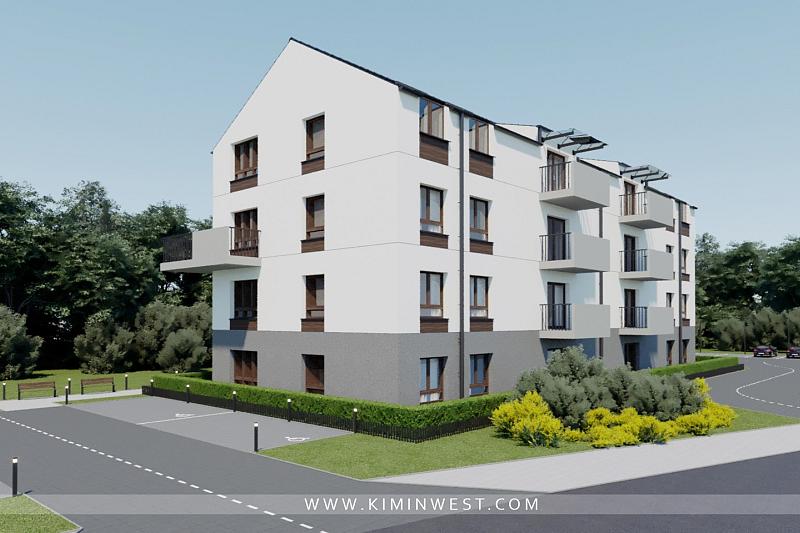 Wizualizacja budynku przy ul. Mieszka I