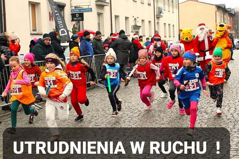 Utrudnienia w ruchu drogowym na czas trwania Biegów Mikołajkowych