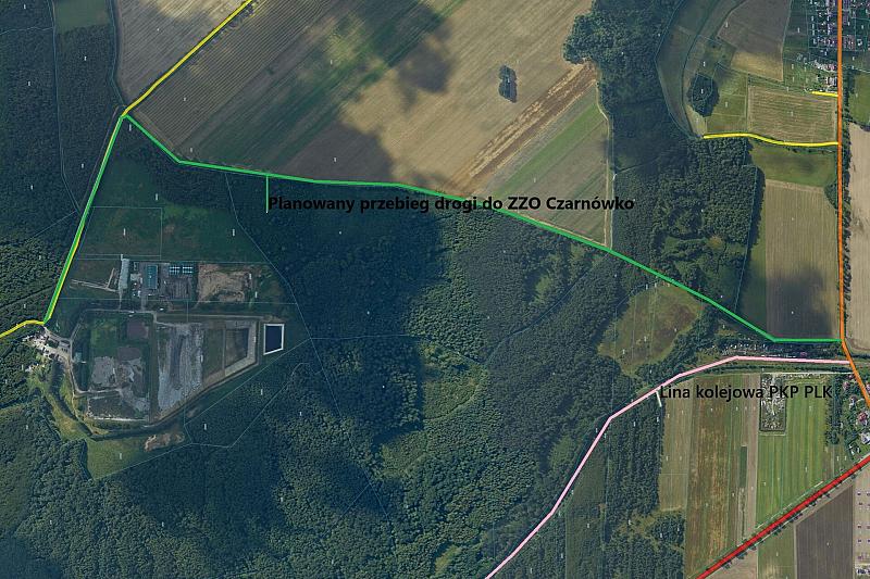 Miasto Lębork wspiera budowę nowej drogi do składowiska w Czarnówku