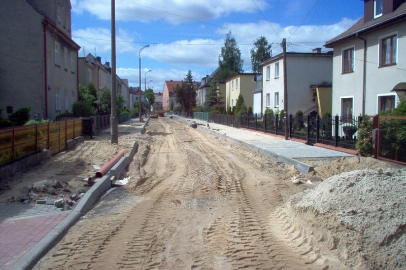 Trwa przebudowa ul. Moniuszki