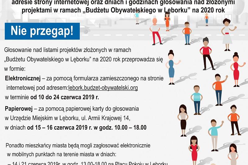 Instrukcja głosowania elektronicznego - Budżet Obywatelski 2020