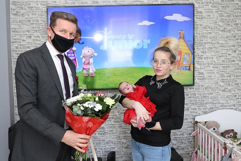 Wizyta u pierwszego urodzonego w 2022 dziecka i …ostatniego urodzonego w roku 2021