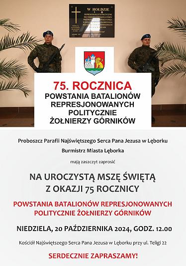 75. rocznica powstania Batalionów Represjonowanych Politycznie Żołnierzy Górników