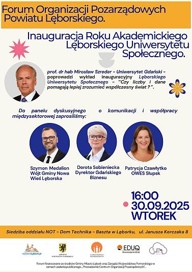 Forum Subregionalne w Lęborku – wybory do Powiatowej Rady NGO i inauguracja roku Lęborskiego Uniwersytetu Społecznego