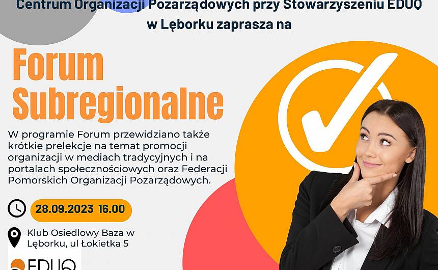 Czytaj o: Forum Organizacji Pozarządowych Powiatu